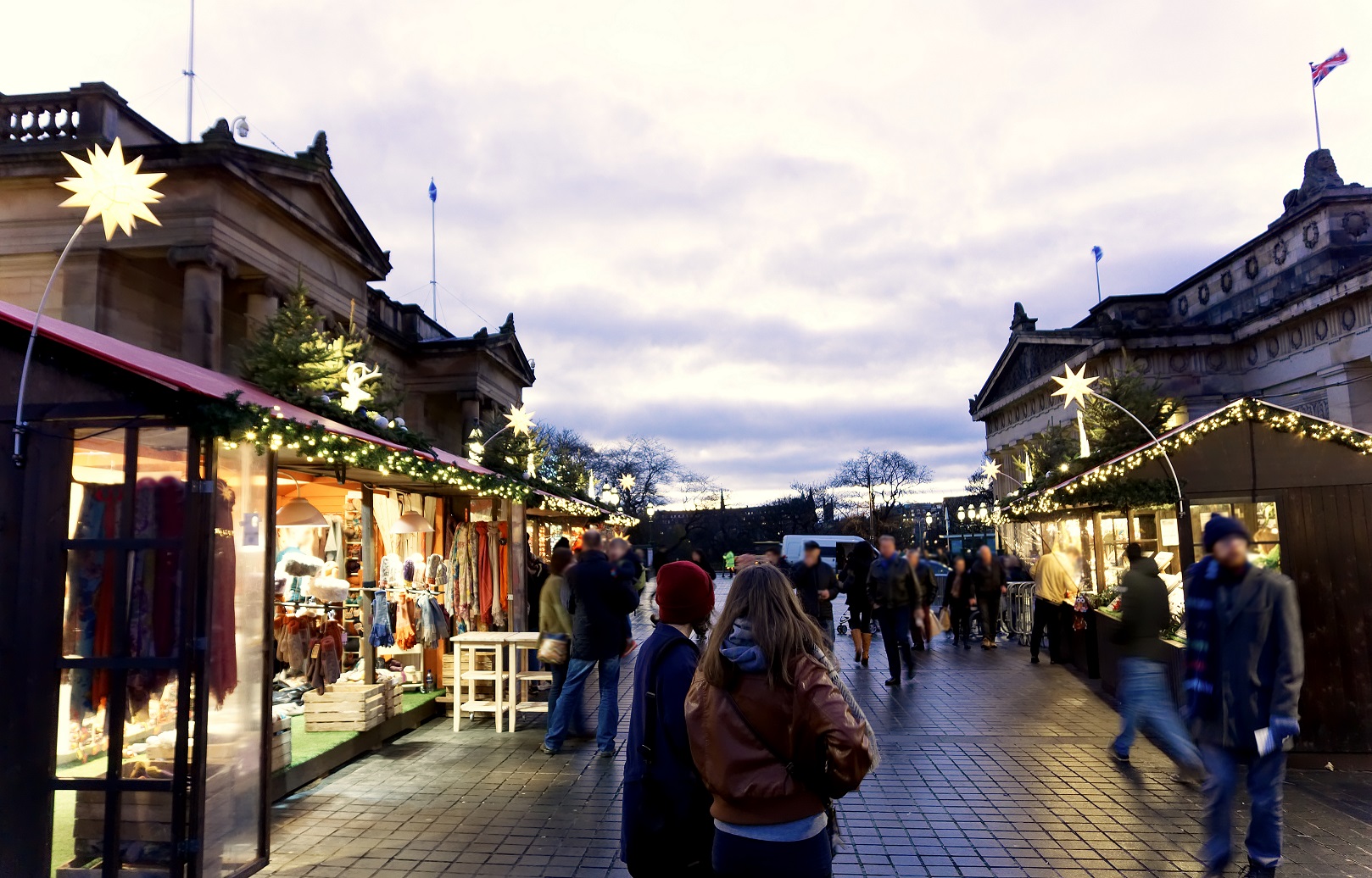 Christmas Market With Chalets